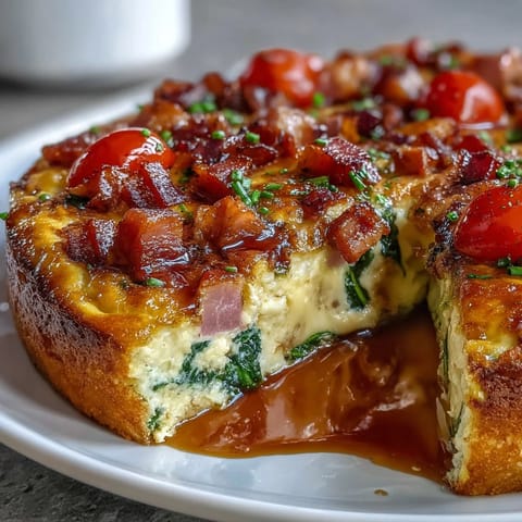 One-Pan Ham Cheese Frittata