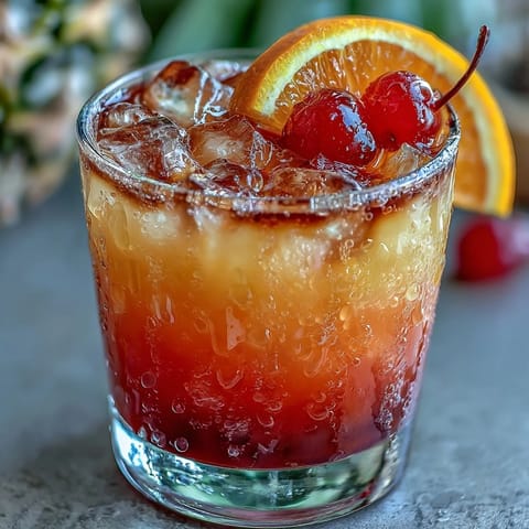 Vibrant ombre sunrise mocktail with grenadine and citrus juices, perfect for a refreshing summer drink.