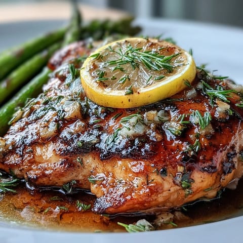 Juicy chicken baked with tender asparagus and bright, fresh herbs on one pan.