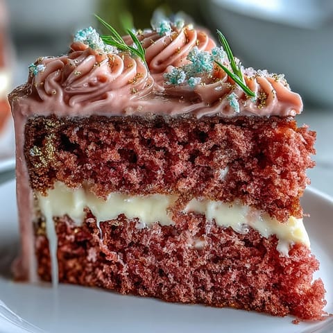 Delicate pink Bridal Shower Rosé Velvet Cake with shimmering gold drip accent.