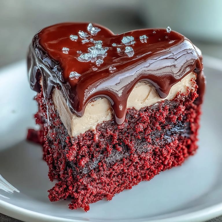 Freshly sliced Red Betty Boop Heart Cake reveals a soft red crumb, paired with a dollop of creamy frosting on a clean white plate.