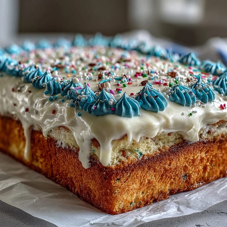 Moist vanilla sheet cake decorated with creamy buttercream and Class of 2026 lettering for a graduation party centerpiece.  