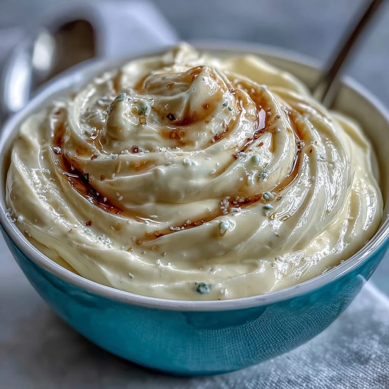 Quick and easy homemade mayonnaise in 5 minutes, smooth and tangy, perfect for dips and dressings.
